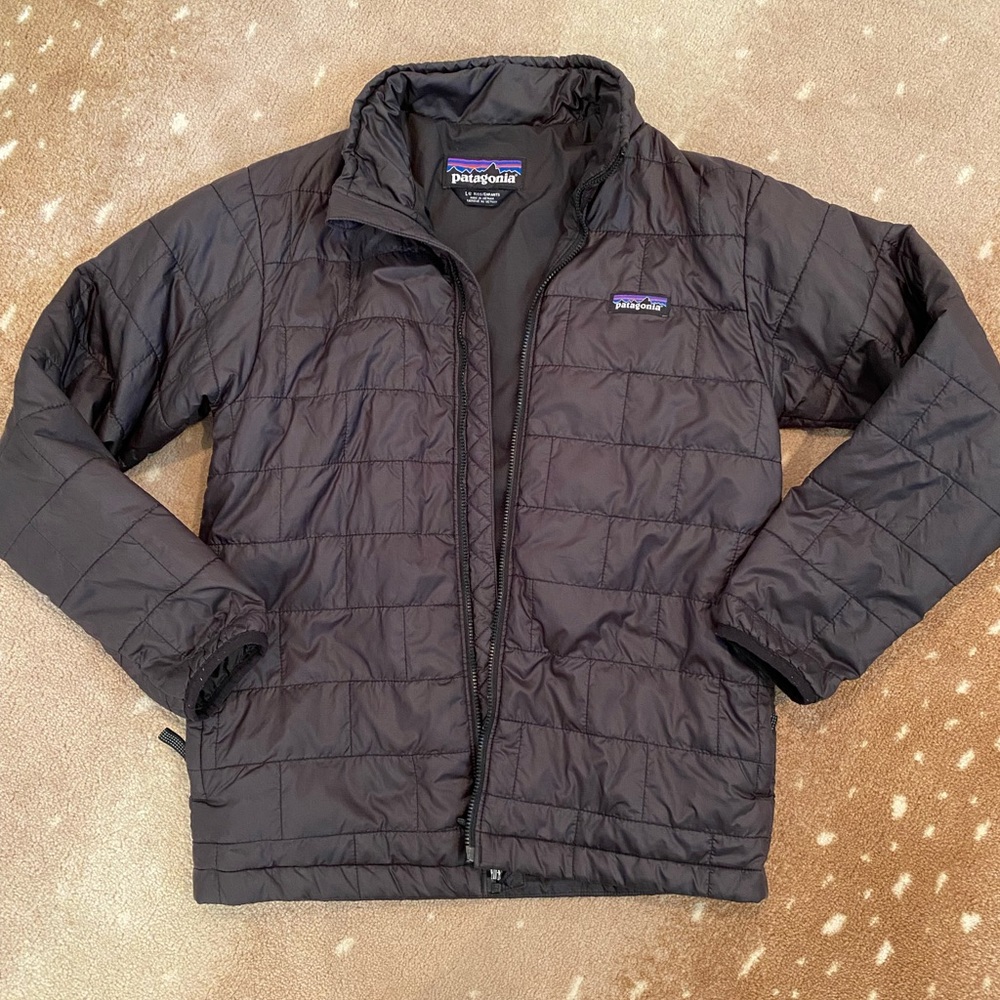 Boys L Patagonia nano puff jacket
